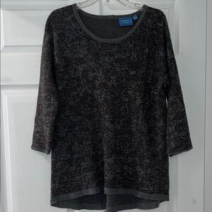 Simply Vera by Vera Wang Purple and Gray Sweater